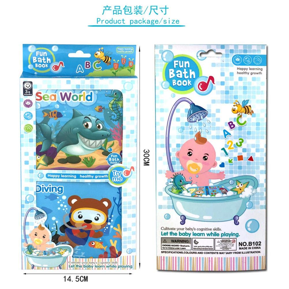 Tartiery Livre De Bain Impermeable Bebe Enfants Jouets Educatifs Tot Ensemble Safe Impermeable Et Sans Bpa Bebe Tissu Livres Education Precoce Jouets Activite Bain Jouets Pack De Fournitures De Bureau Kits De