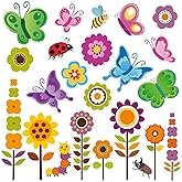 20 PCS Summer Thick Window Gel Clings for Kids Toddlers | Window Decals Stickers, for Home Airplane Classroom Nursery, Party Supplies Decorations, Removable and Reusable