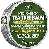 VITAL AFFAIR Tea Tree Oil Balm – Soothing Care for Rashes, Athlete’s Foot, Jock Itch, Bug Bites, Folliculitis, Cracked Feet, Dry, Flaky, Irritated Skin – For All Ages & Sensitive Skin - 4 oz