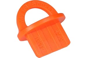 DJS Myard Orange 20 Packs 5/32 Inch Deck Spacer with Bright Color Easily Spotting, Easy Pull, Deck Board Jig Spacer Rings for Pressure Treated, Composite, PVC, Plank, Hardwood Decking Tool (DJS4)