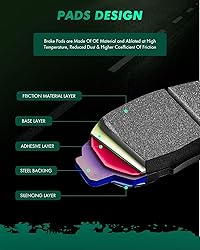 SCITOO D537 Rear Ceramic Brake Pads Sets Fit For