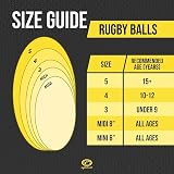 Optimum Rugby Bounce Back Solo Skills Ball 410g Size 4 2-Ply Rebound view 8