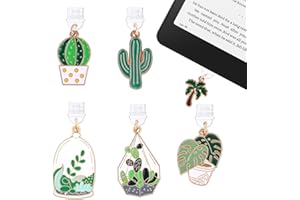 TAKEALOOKO Dust Plug Charms for Kindle - 6 Pack Dust Plug for Kindle Type C/USB C, Gift for E-Reader Accessory