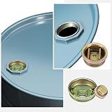 sourcing map Galvanized Steel Drum Bung Cap Set 2" 3/4" for 55 Gallon Oil Gas view 4