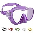 Cressi F1, Scuba Diving Snorkeling Frameless Mask - Perfect Seal Silicone Skirt - Designed in Italy by Cressi