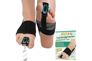 CEYOME Hammer Toe Corrector for Women & Men – 1 Pack Adjustable Toe Splint for Hammer, Curled & Bent Toes – Toe Straightener Helps Relieve Pain & Foot Pressure
