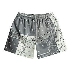 DIOTSR Mens Paisley Graphic Basketball Shorts