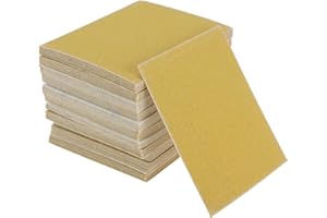 HOPESPANNER 1/4 Sheet Sandpaper 4.5 x 5.5 inch Dry Wet Sanding Paper 100 Pcs 150 Grit Sandpaper for Palm Sander Aluminum Oxid