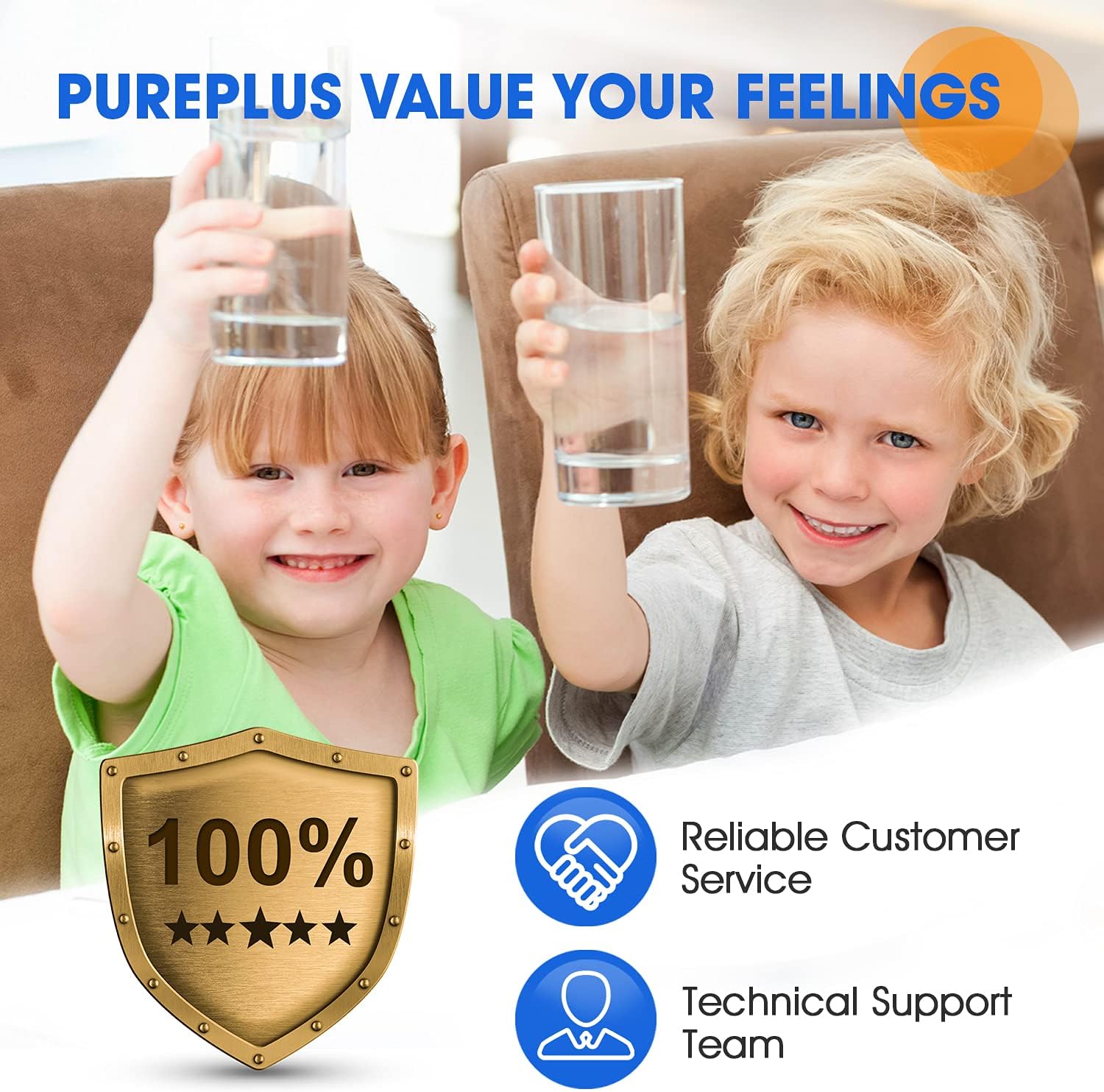 PUREPLUS CRF950Z Pitcher Water Filter Replacement for Pur PPF900Z, PPF951K, PPT700W, CR-1100C, DS-1800Z, CR-6000C, PPT711W, PPT711, PPT710W, PPT111W, PPT111R and All PUR Pitchers and Dispensers, 4PACK: Kitchen & Dining