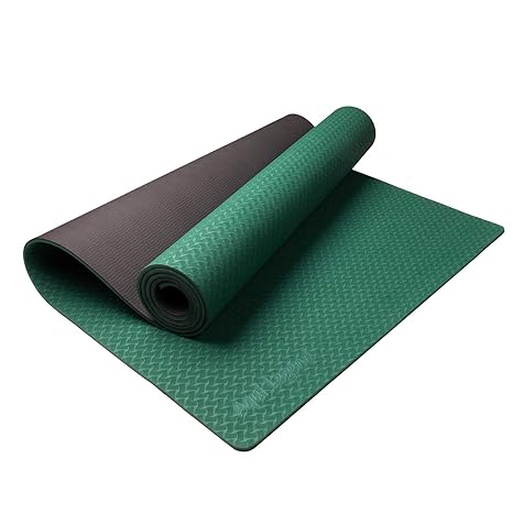 Aqui Legend Yoga Mat, Eco Friendly Non-Slip Exercise & Fitness Yoga Mat with a Carrying Strap, Anti-Tear Workout Mat for All Types of Yoga, Pilates, ...