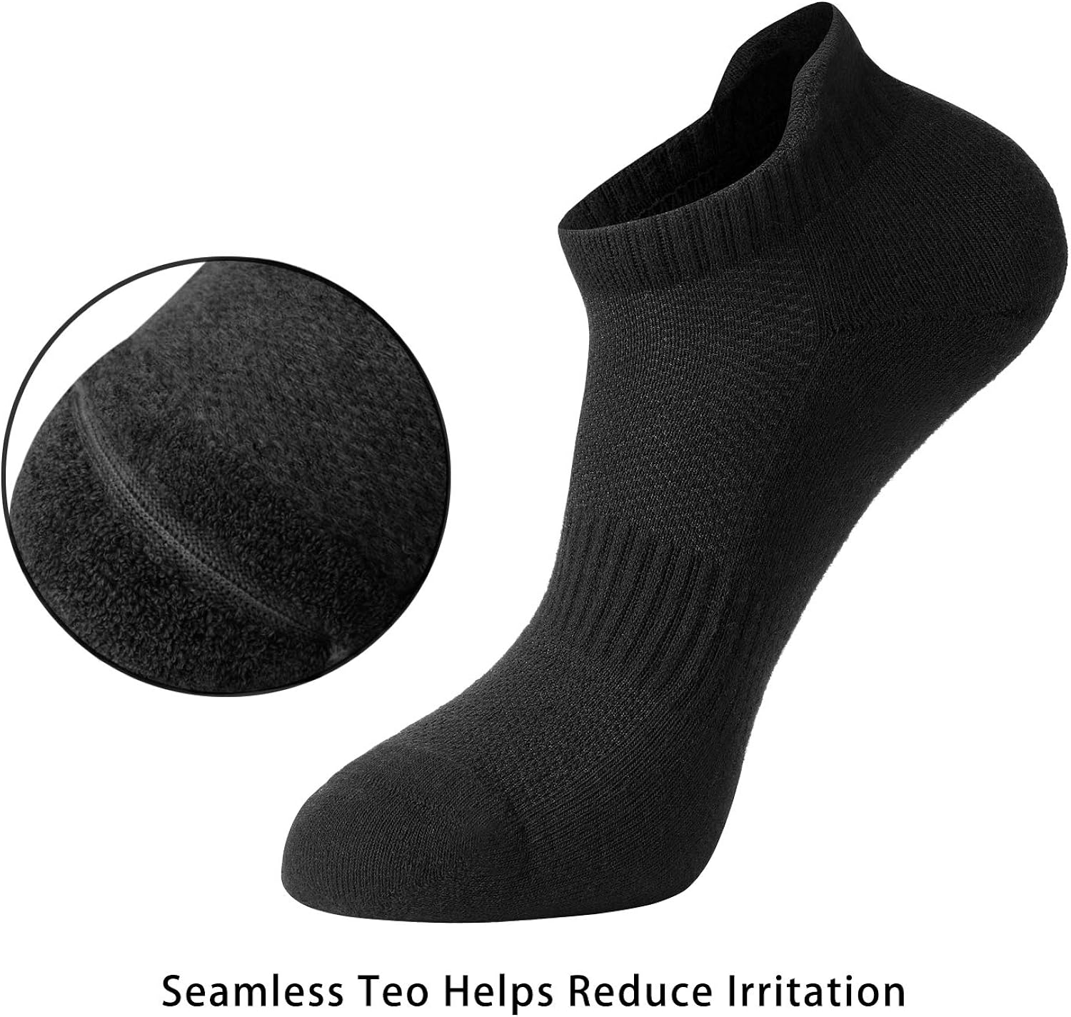 CelerSport Ankle Athletic Running Socks Low Cut Sports Tab Socks for Men and Women (6 Pairs): Clothing