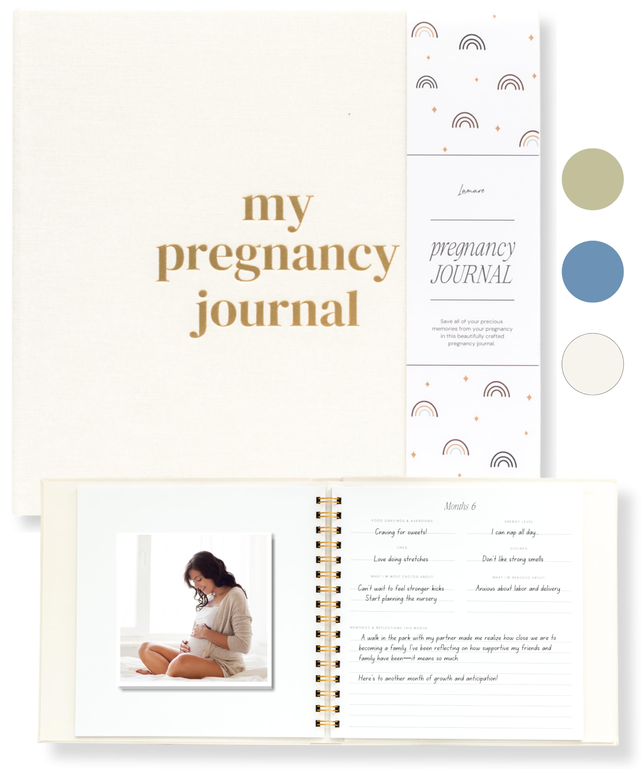 Photo 1 of Lamare Pregnancy Journal for First Time Moms 2025 – Pregnancy Planner, Sonogram Photo Album & Pregnancy Scrapbook for Expecting Moms – First Time Mom Gift, Pregnancy Must-Have