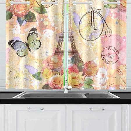 Amazon Com Yumoing Paris Travel Wallpaper Vintage Kitchen