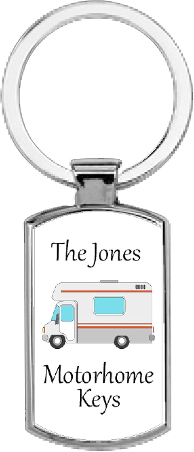 personalised campervan keyring