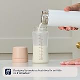 Nuby RapidBottle Anti-Colic Glass Baby Bottle 9oz Beige view 7