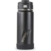 EcoVessel Perk-16oz/(73ml Triple Insulated Stainless Steel Hot or Cold Drinking Bottle Black Shadow, 16oz