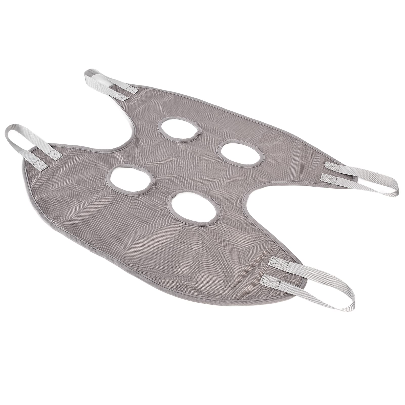 Pet Grooming Hammock, Mesh Material + Stainless Steel Cat Dog Grooming Hammock, Multifunctional Dog Grooming Kit for Pet Washing Teeth, Ears, and Eye Drops(Grey, S code)