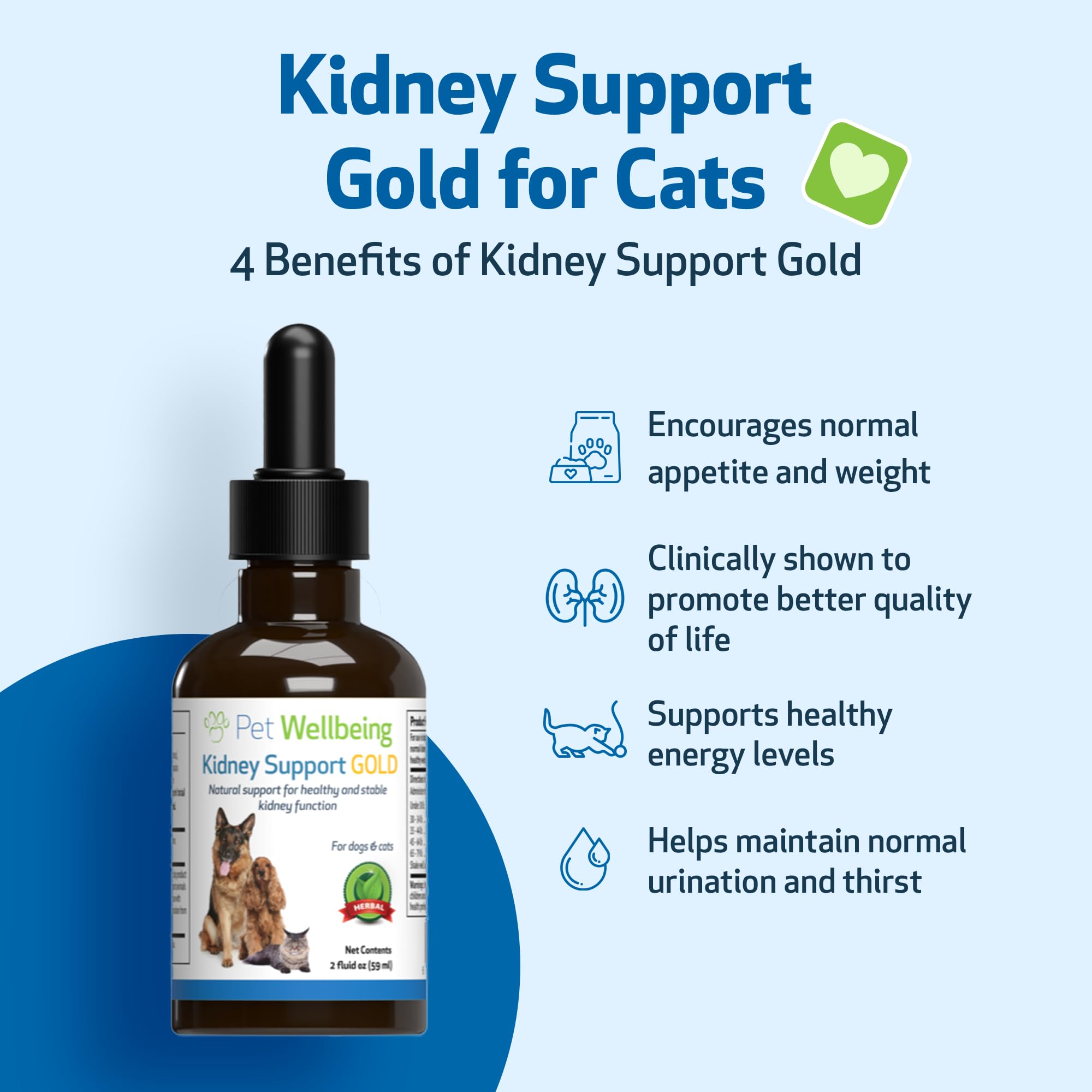 Mua Pet Wellbeing Kidney Support Gold for Cats VetFormulated