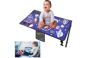 Toddler Airplane Bed，Abnaok Airplane Seat Extender for Kids, Portable Toddler Travel Plane Bed, Toddler Airplane Travel Essentials，Airplane Footrest Flight Must Haves for Kids Baby (Blue)