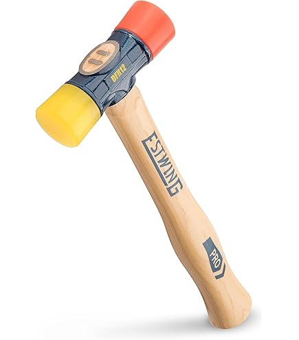 Thor Hardwood Mallet – 2.3/4in Cylindrical Head, Laminated Wood, Glass Fiber Hoops