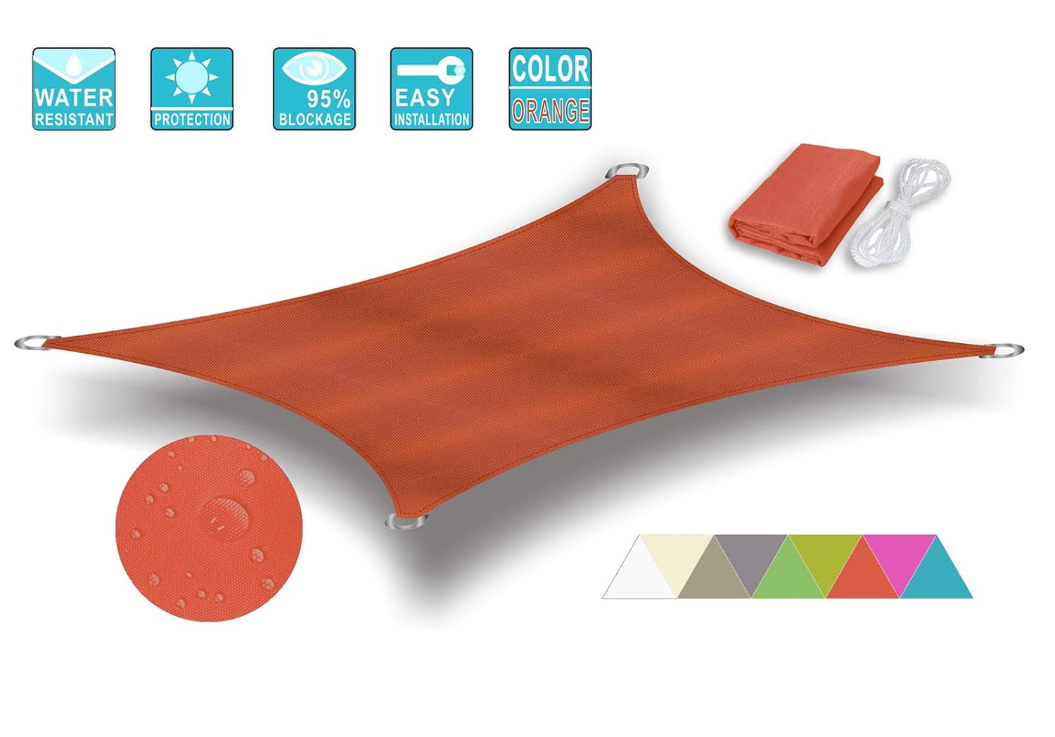 sonnensegel 2x2m wasserdicht