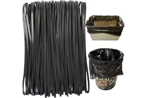 AMUU Rubber Bands Garbage Can Bands Black 12inch Large 35 Pieces Rubber Bands Fits 8-33 Gallon Trash Cans File folders Elastic Bands for Office Supplies Home
