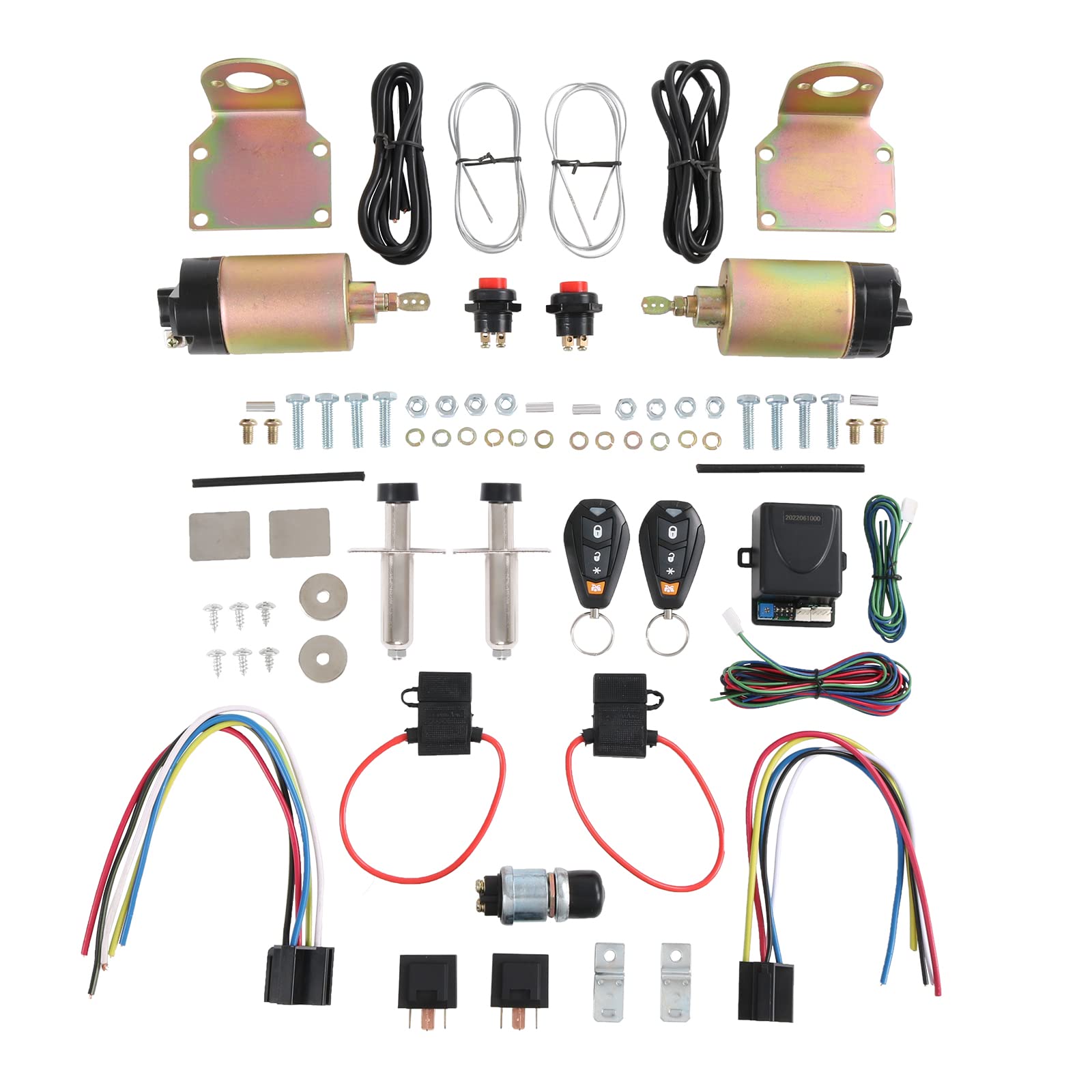 Photo 1 of CARMOCAR Shaved Handle Door Popper Kit 2 Door Kit With Remote ONE SET 85 lb