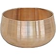 De Kulture Handmade Bronze Kansa Medium Rice Bowl for Biryani, Ramen, Noodle, Macaroni, Spaghetti and Pasta Ideal for Serving & Dining Table Decoration, 4.5" x 2.5" (DH) Inches 350 ml