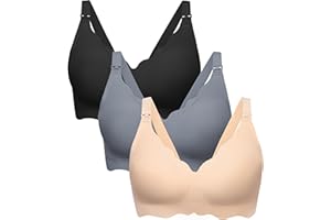 Angelhood Nursing Bras for Breastfeeding – Wireless Seamless Maternity Bralette, Ultra Comfort Sleep Bra for Women