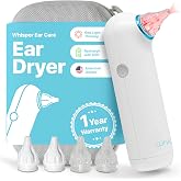 Ear Dryer + Case | USA | 1 Year Warranty | Rechargable Ear Water Drying Aid with Red Light Therapy Delivers Gentle Warm Air to the Ear to Combat Annoying Swimmers Ear Infections as a Ear Fluid Remover