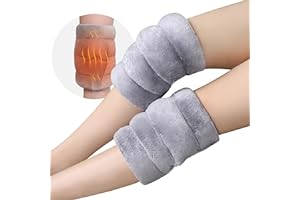 REVIX Microwave Heating Pad for Knee, Elbow, Muscle and Joint, Microwavable Heated Knee Wrap for Men and Women, Hot and Cold 