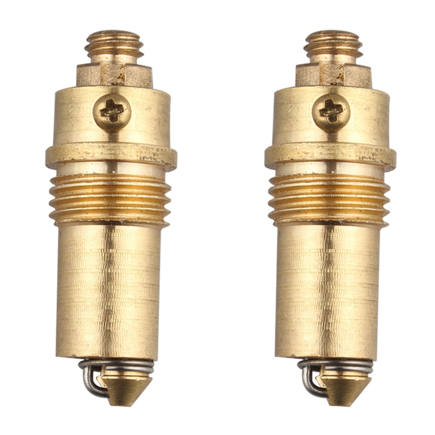 Futheda 2pcs Basin Waste Easy Pop Up Clicker Click Plug Bolt Replacement for Most Sink Barth Tub Basin Drain Stopper