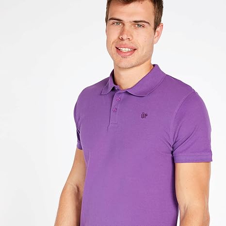 polo morado hombre