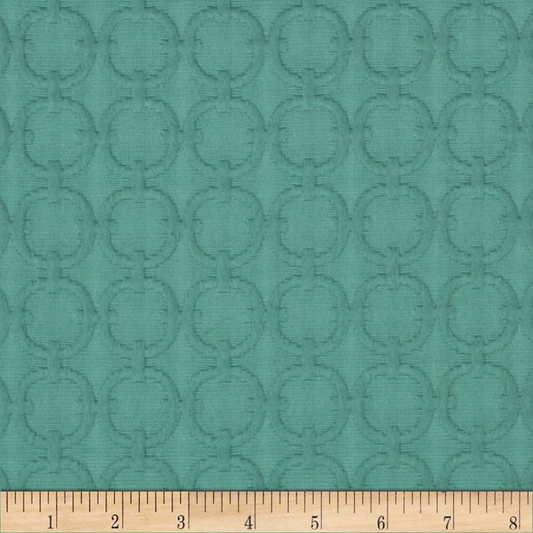 WAVERLY Full Circle Matelasse Fabric, Turquoise