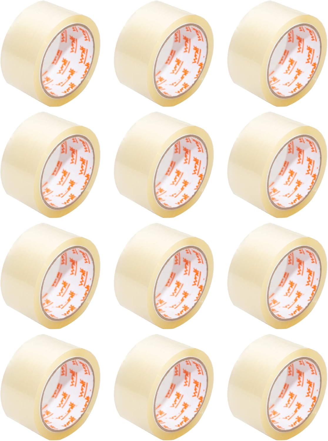 6 Rolls 48MM x 66M Clear Packing Tape for Sealing Boxes and Parcels