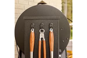 MAGNA OUTDOORS Pellet Smoker Grill Magnetic Hooks 3 Pack - Attach to Pellet Hopper to Hang Your Grilling Utensils and Accessories from - Compatible with Pellet Smokers Like Traeger, Pit Boss, Z Grills, Camp Chef