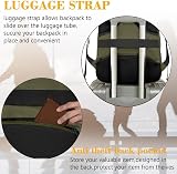 MATEIN Laptop Backpack 15.6 Inch Travel Rucksack Dark Green Anti Theft view 3