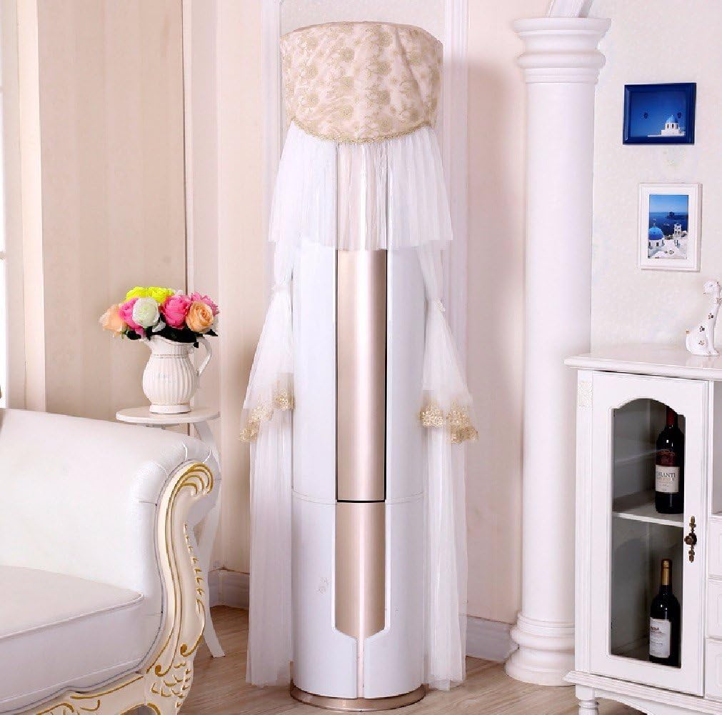 KHSKX Embroidery lace outlets cylinder Cabinet hood air conditioning cloth dust cover,170