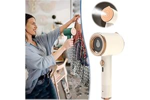 ATLODAS Portable Mini Ironing Machine, New Travel Mini Steam Iron, Handheld Garment Steamer, Fast Preheating Steam Dry Ironing, 360 Degree Ironing Without Dead Angle for Home and Travel (Beige)