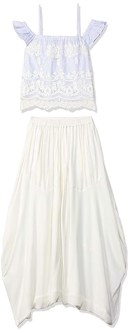 Girl's cotton Salwar Suit Set (147784_ Off White_ 7)