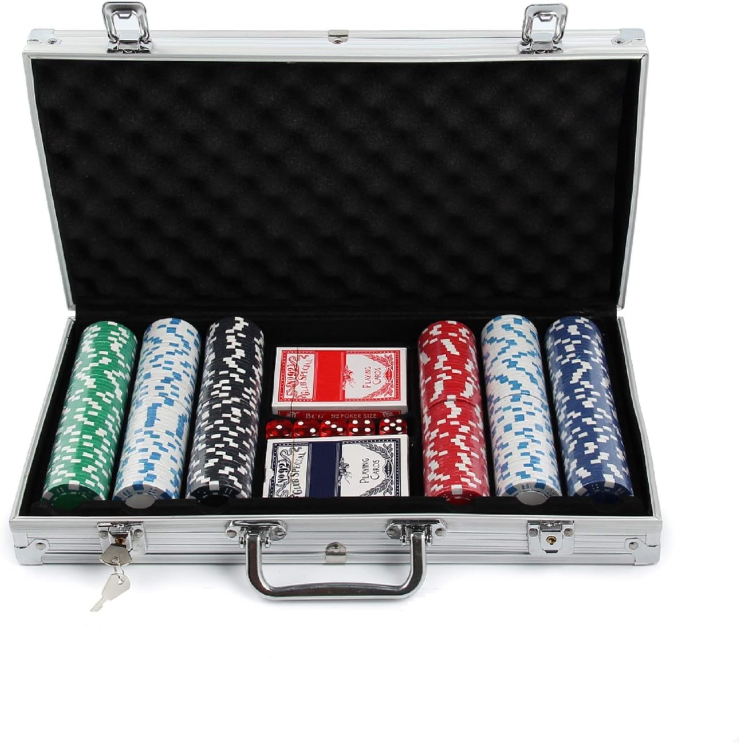 Trintion 300 Piece Poker Chips Set Professional Poker Set Including