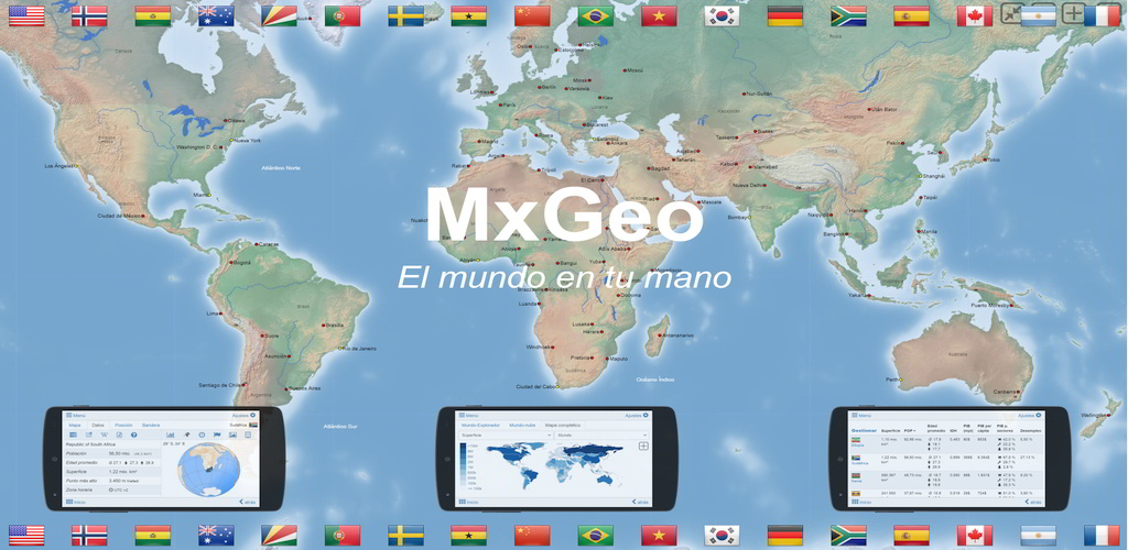 Atlas mundial y mapamundi MxGeo Free Amazon.es Appstore