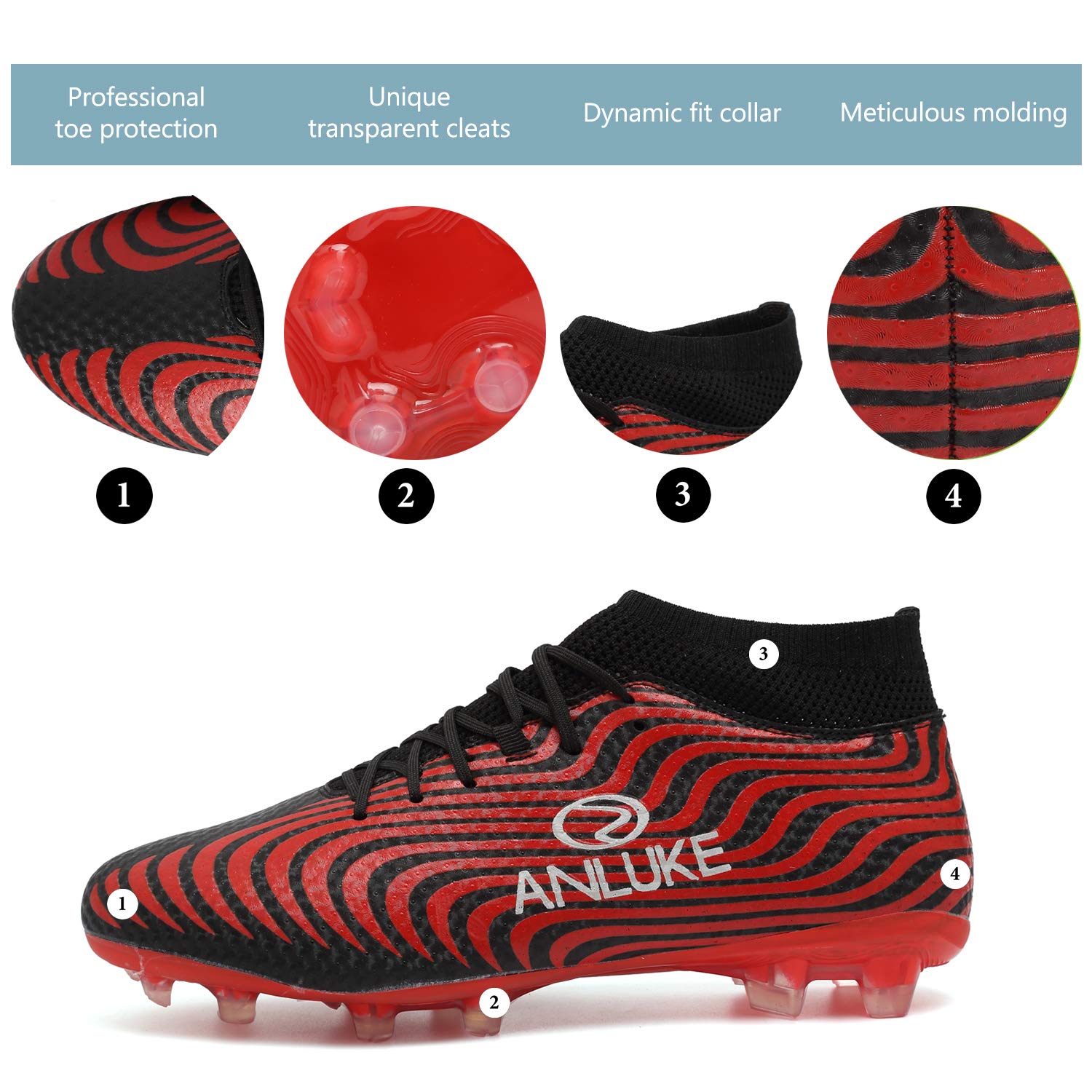 anluke soccer cleats