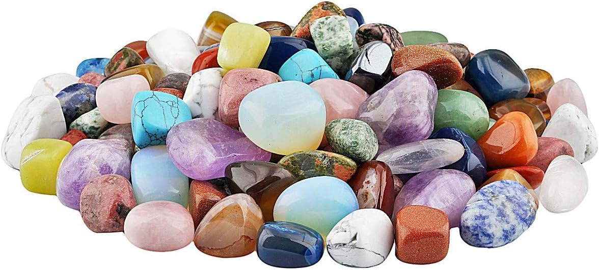 mookaitedecor 1lb/460g Crystals Tumble Stones Mixed Bulk - Image 3