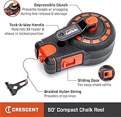 Crescent Lufkin 50' Compact Chalk Reel with Blue