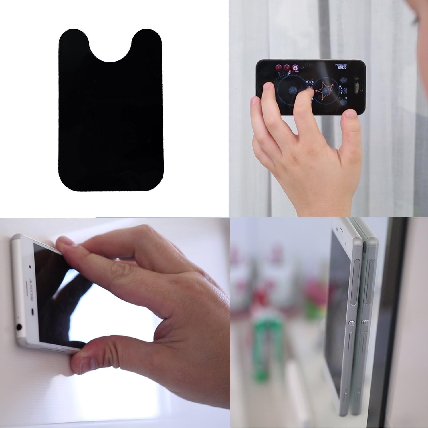 Lizzytape Cellphone Sticker Mount the most practical, efficient and secure way to fix your device to any non-porous surface