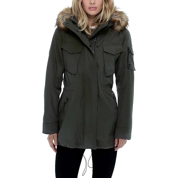 S13 New York Ladies' Anorak Jacket (Black, Small) at Amazon