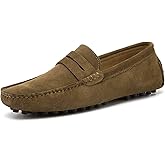 Go Tour Men's Penny Loafers Moccasin Driving Shoes Slip On Flats Boat Shoes