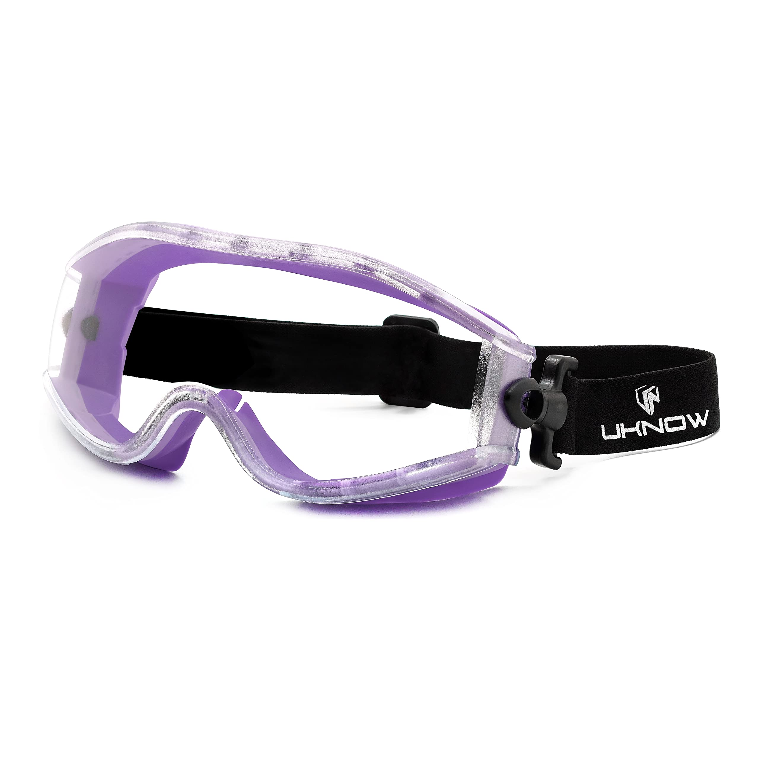 Photo 1 of UKNOW Safety Goggles Over Glasses - Anti-Fog Clear Lens - ANSI Z87.1 Certified Eye Protection for Lab Work, Industrial Use
