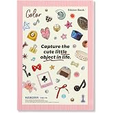 1900+ PCS Vintage Cute Scrapbook Sticker Book, 50 Sheets Retro &amp; Ins Little Object Theme Korean Stickers for Scrapbooking, Art Scrapbook Supplies for Adults Teens Women Girls Junk Journal Journaling